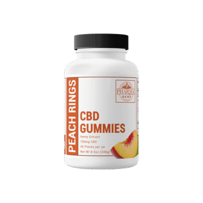 25 MG CBD Peach Ring Gummies