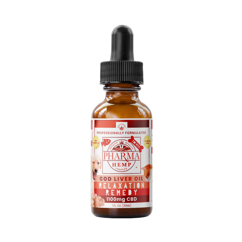 Cod Liver Oil CBD Tincture for Pets 120-1100mgs - Holistic Formula